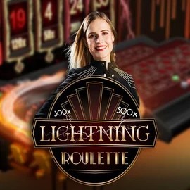 Live Casino logo of Lightning Roulette from Evolution at Wild Fortune Casino
