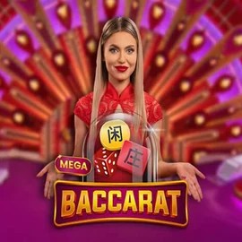 Mega Baccarat slot icon by Pragmatic Play, available at Wild Fortune Casino