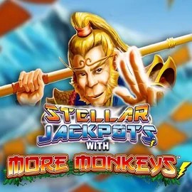 Play Stellar Jackpots with More Monkeys slot by Lightning Box Game on wildfortune.dk